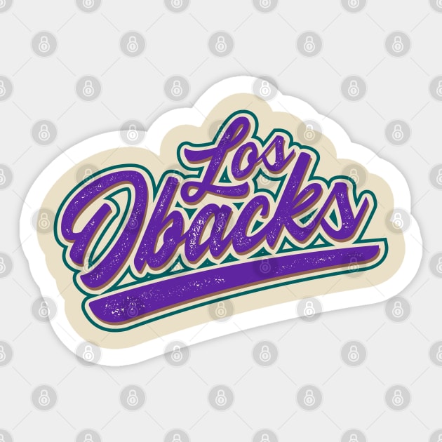 Los Dbacks Sticker by LunaGFXD